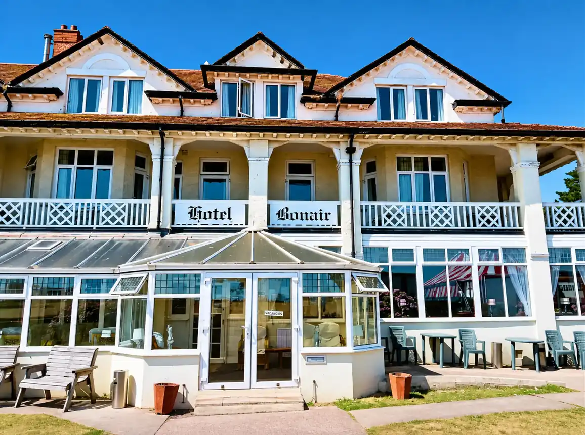 Hotel Bonair exterior facing Paignton seafront